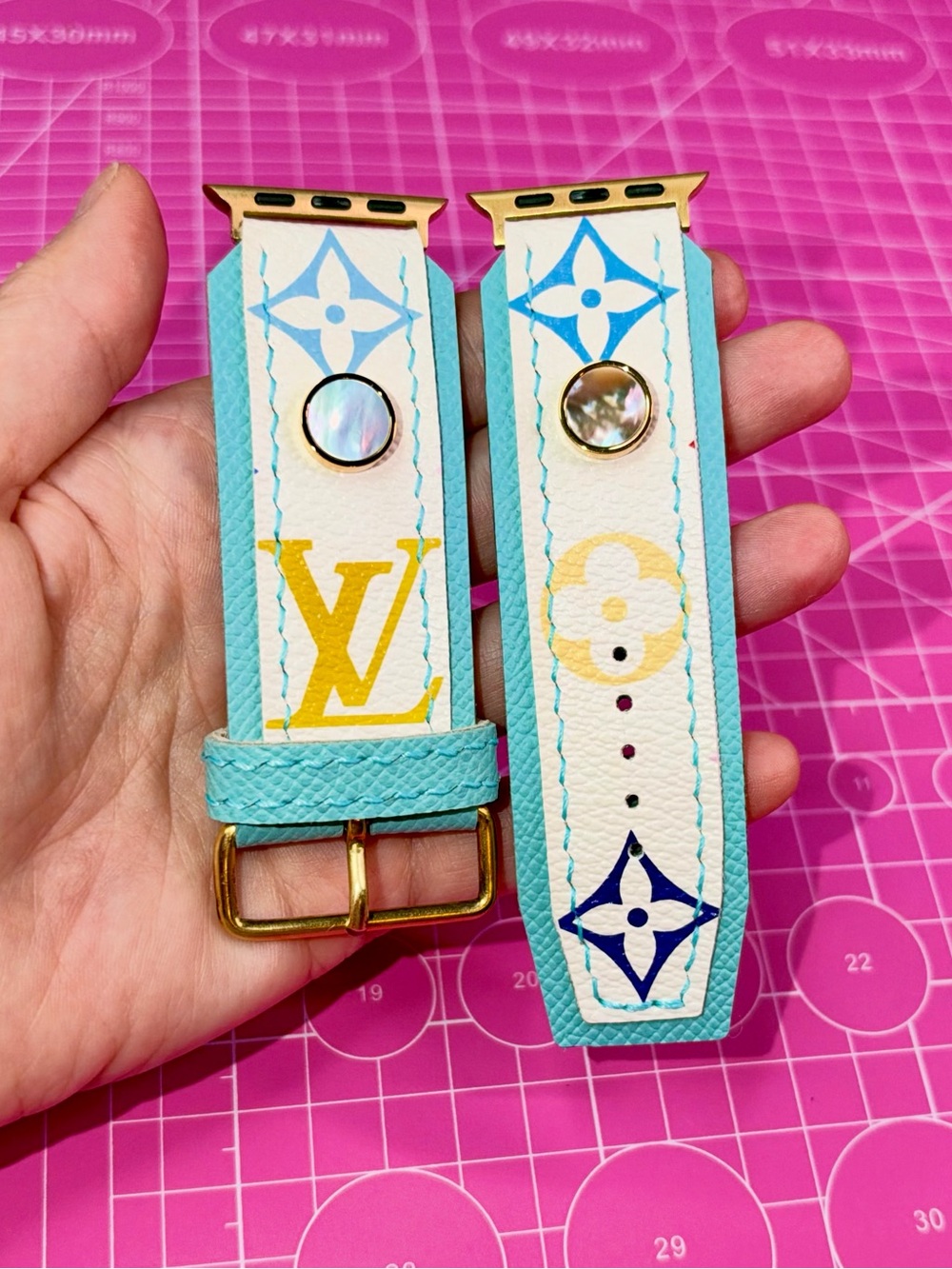 🩵 Tiffany Blue Multicolor Apple Watch Band Custom